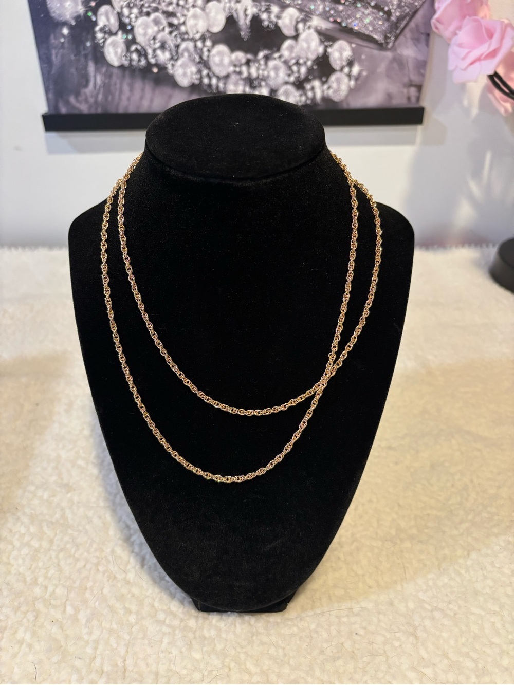 Betsey Johnson Gold-Tone Rope Chain Necklace
